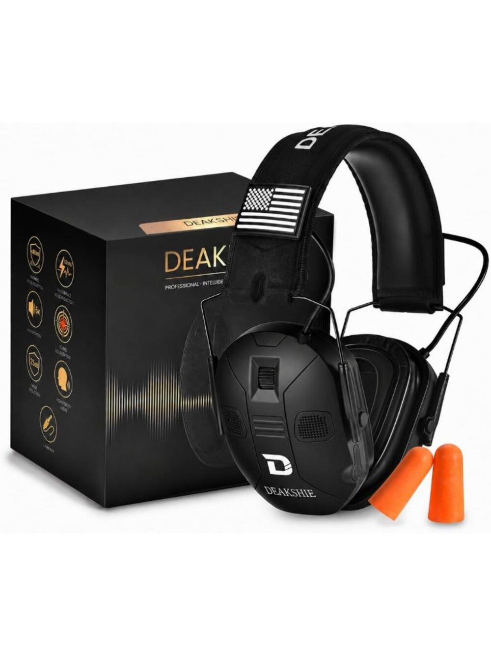 High-Performance Electronic Hearing Protection Earmuffs, SNR 30dB for Shooting